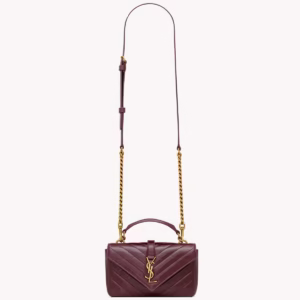 COLLEGE MINI IN SHINY LEATHER