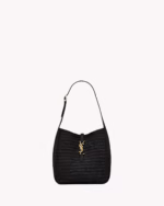 LE 5 A 7 SUPPLE SMALL IN RAFFIA AND LEATHER