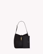 LE 5 A 7 SUPPLE SMALL IN RAFFIA AND LEATHER