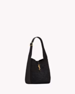 LE 5 A 7 SUPPLE SMALL IN RAFFIA AND LEATHER