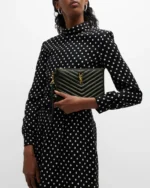 YSL MONOGRAM SMALL POUCH IN SMOOTH LEATHER