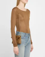 CASSANDRE SMALL YSL POUCH ON CHAIN IN CALFSKIN