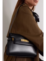 MANHATTAN SMALL LEATHER SHOULDER BAG