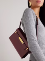 MANHATTAN SMALL LEATHER SHOULDER BAG