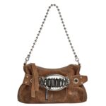 GOTHIC CORDUROY CLUTCH BAG