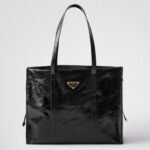 PRADA LARGE LEATHER TOTE BAG