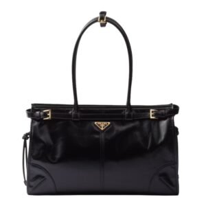 PRADA BONNIE LARGE LEATHER HANDBAG