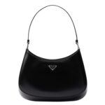 PRADA CLEO BRUSHED LEATHER SHOULDER BAG