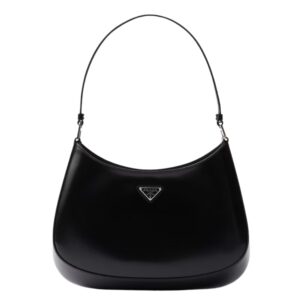 PRADA CLEO BRUSHED LEATHER SHOULDER BAG