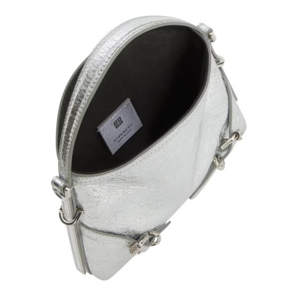NANO VOYOU BAG IN LAMINATED LEATHER
