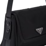 PRADA TRAVELLER SMALL PADDED RE NYLON SHOULDER BAG