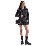 PRADA TRAVELLER SMALL PADDED RE NYLON SHOULDER BAG