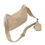 PADDED RE NYLON SHOULDER BAG