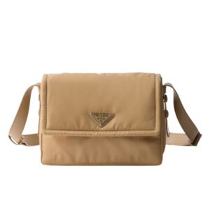 PRADA TRAVELLER SMALL PADDED RE NYLON SHOULDER BAG