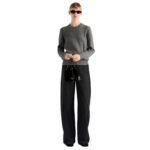 VELVET MINI BAG WITH NAPPA LEATHER DETAILS