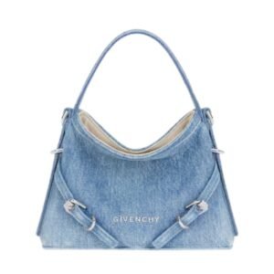 NANO VOYOU BAG IN WASHED DENIM