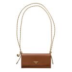 WALLET WITH LEATHER SHOULDER STRAP