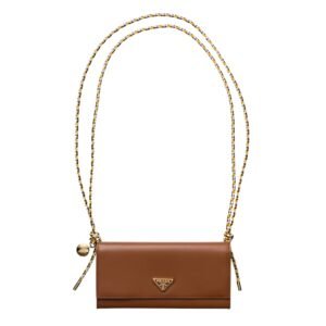 WALLET WITH LEATHER SHOULDER STRAP