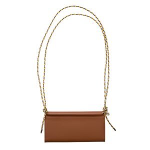 WALLET WITH LEATHER SHOULDER STRAP