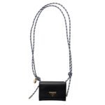 CARD HOLDER WITH LEATHER SHOULDER STRAP