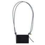 CARD HOLDER WITH LEATHER SHOULDER STRAP