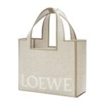 SMALL LOEWE FONT TOTE IN JACQUARD CANVAS