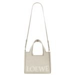 SMALL LOEWE FONT TOTE IN JACQUARD CANVAS