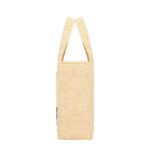 SMALL LOEWE FONT TOTE IN RAFFIA