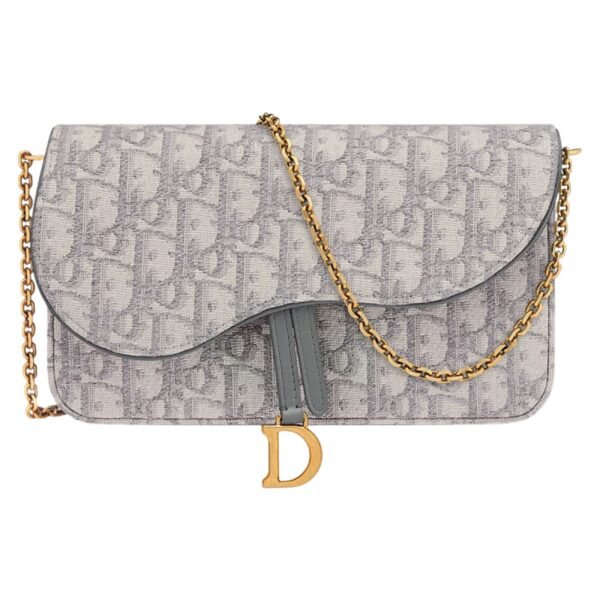 MEDIUM SADDLE POUCH WITH CHAIN