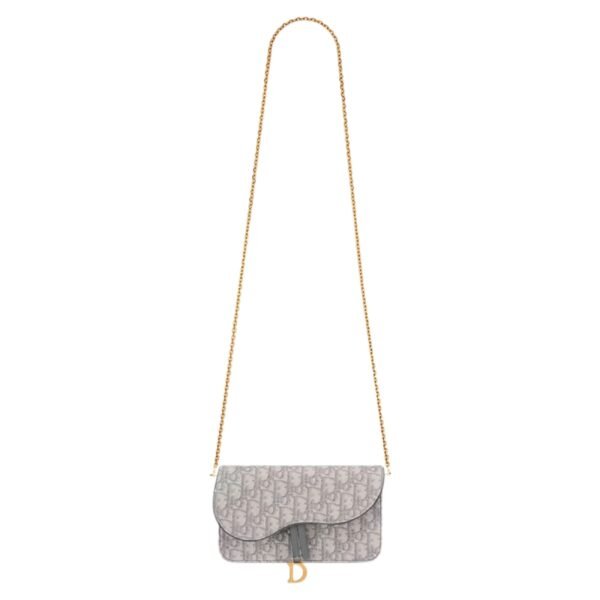 MEDIUM SADDLE POUCH WITH CHAIN