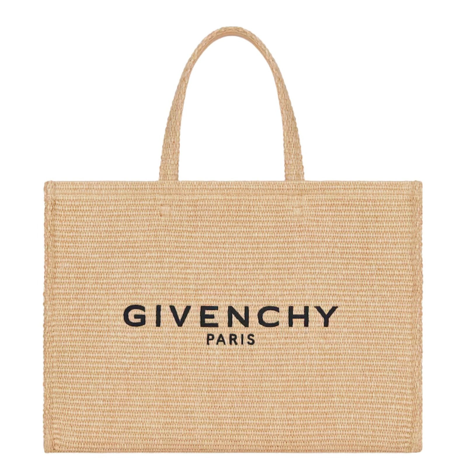 MEDIUM G TOTE BAG IN RAFFIA