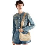 PADDED RE NYLON SHOULDER BAG