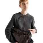 PRADA BONNIE LARGE LEATHER HANDBAG