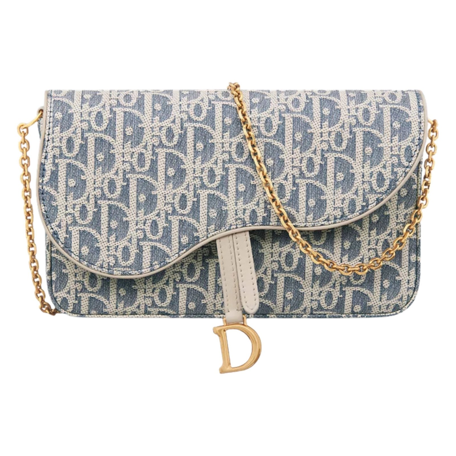 MEDIUM SADDLE POUCH WITH CHAIN