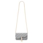 MEDIUM SADDLE POUCH WITH CHAIN