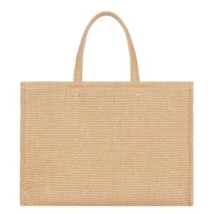MEDIUM G TOTE BAG IN RAFFIA