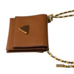 CARD HOLDER WITH LEATHER SHOULDER STRAP