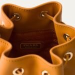 FLOU DRAWSTRING LEATHER BUCKET BAG