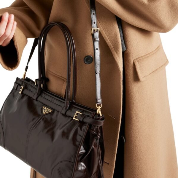 PRADA BONNIE LARGE LEATHER HANDBAG