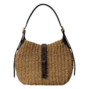 POLO ID RAFFIA SMALL SHOULDER BAG