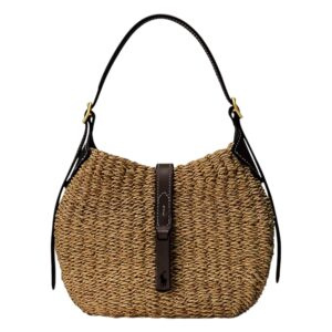 POLO ID RAFFIA SMALL SHOULDER BAG