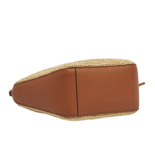 X PAULAS IBIZA HAMMOCK MINI HOBO BAG IN RAFFIA WITH LEATHER STRAP