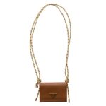 CARD HOLDER WITH LEATHER SHOULDER STRAP