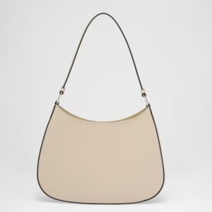 PRADA CLEO BRUSHED LEATHER SHOULDER BAG