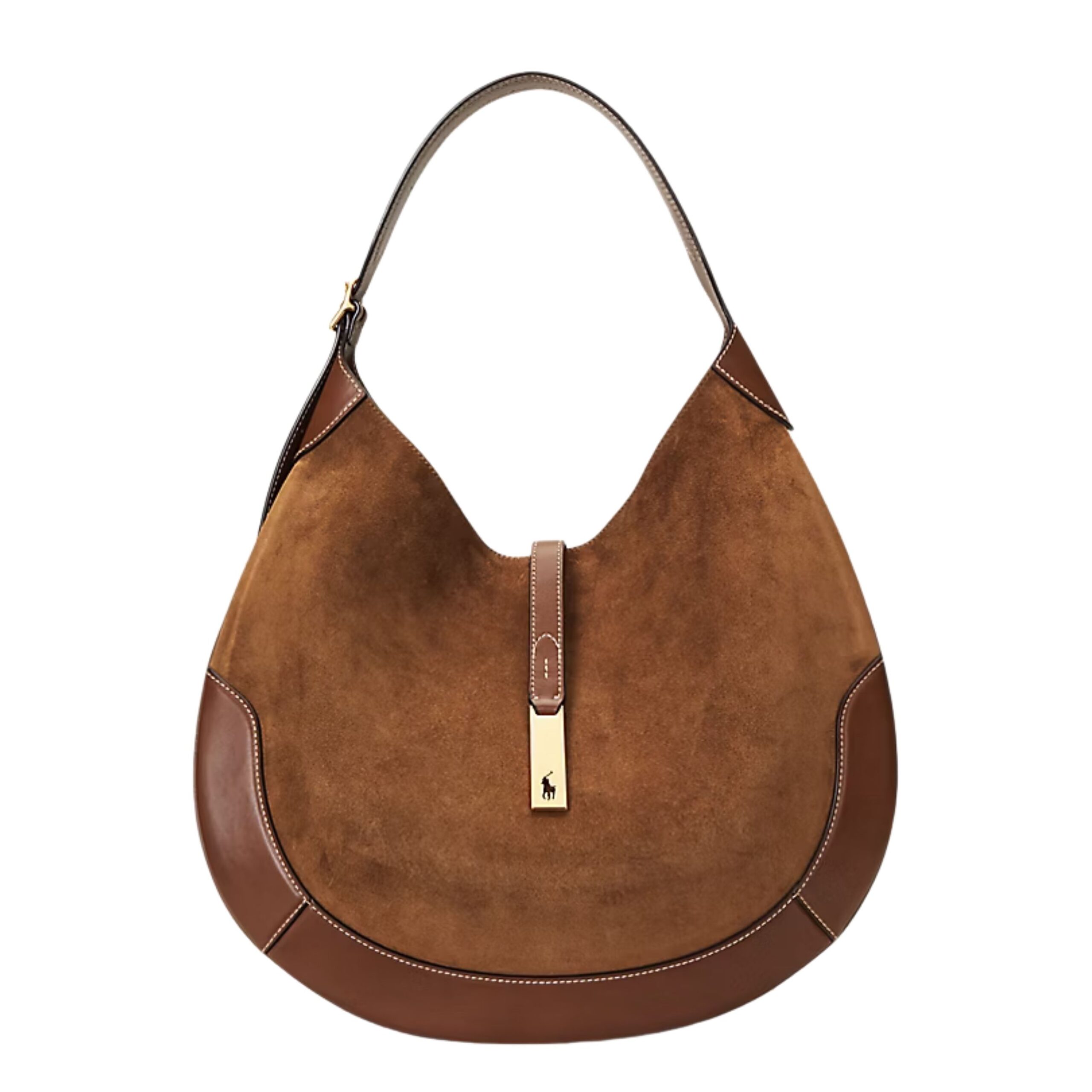 POLO ID SUEDE LARGE SHOULDER BAG