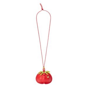 X PAULAS IBIZA LEATHER TOMATO POUCH