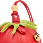 X PAULAS IBIZA LEATHER TOMATO POUCH