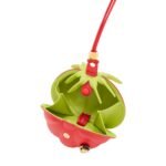 X PAULAS IBIZA LEATHER TOMATO POUCH