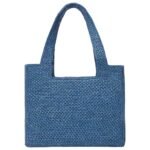 X PAULAS IBIZA MEDIUM RAFFIA FONT TOTE BAG