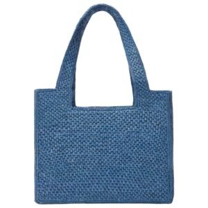 X PAULAS IBIZA MEDIUM RAFFIA FONT TOTE BAG